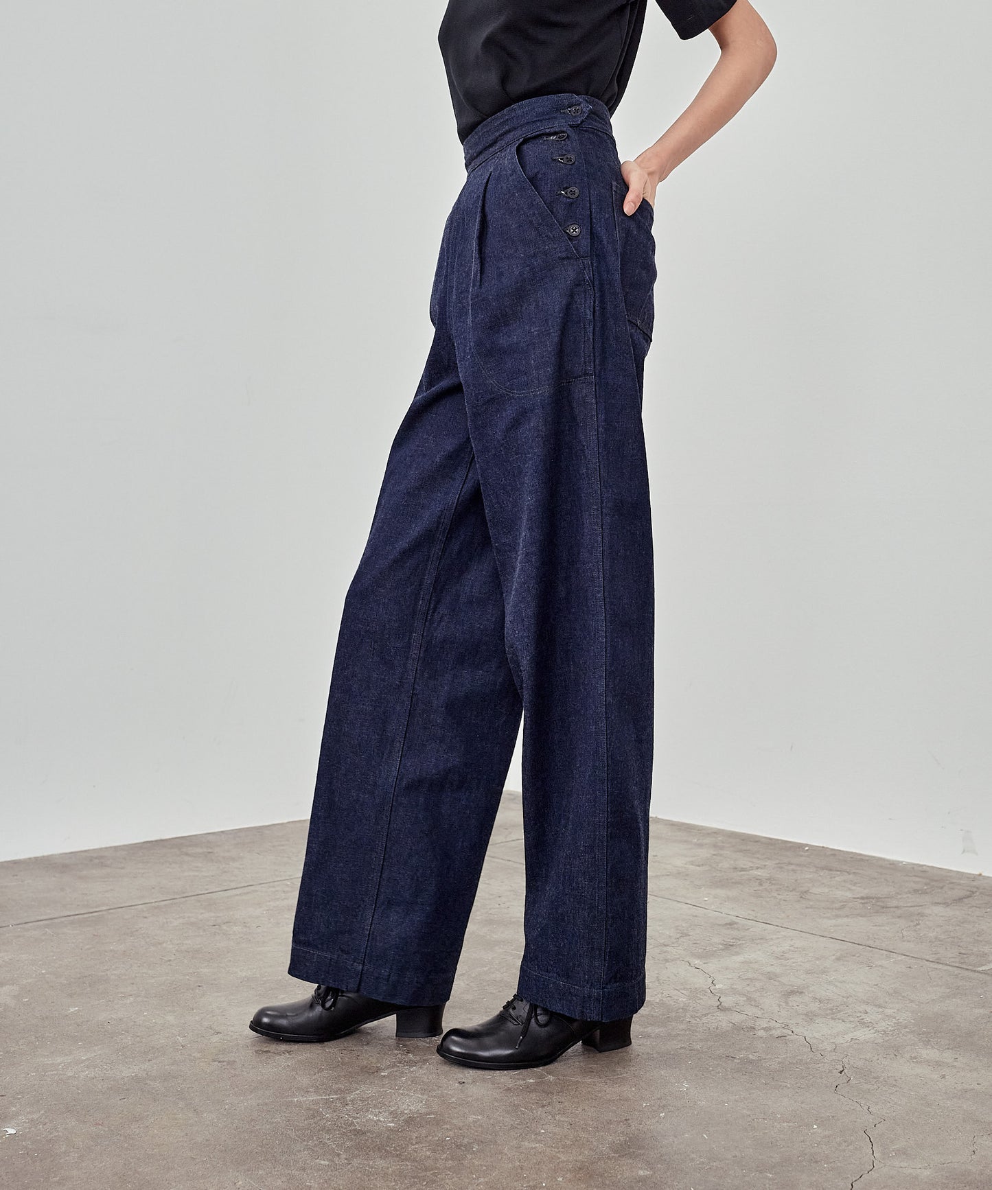 WAVES DENIM PANTS