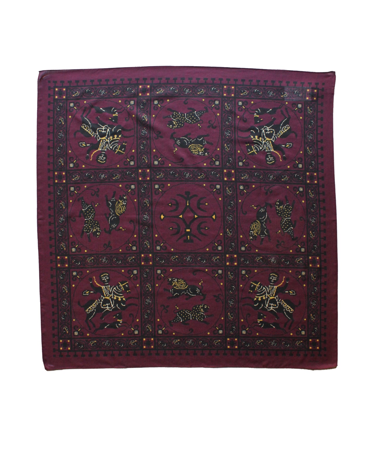 SQUARE SCARF MOSAIC ANIMALS