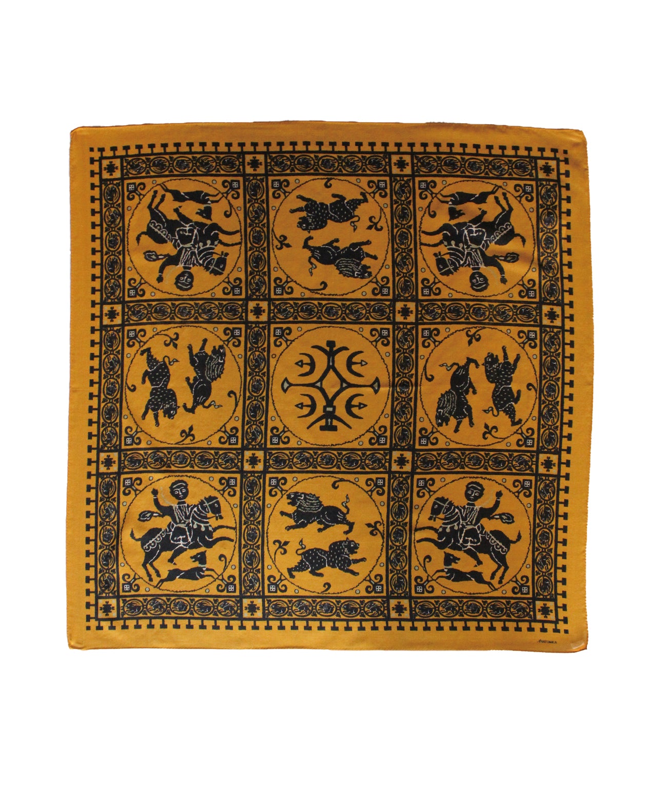 SQUARE SCARF MOSAIC ANIMALS