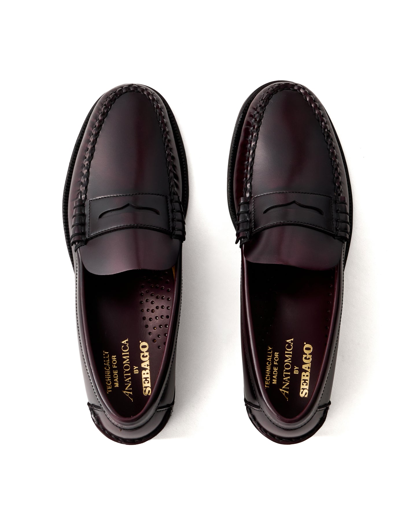 ANATOMICA BY SEBAGO CLASSIC DAN LOAFER BLACK/BURGUNDY