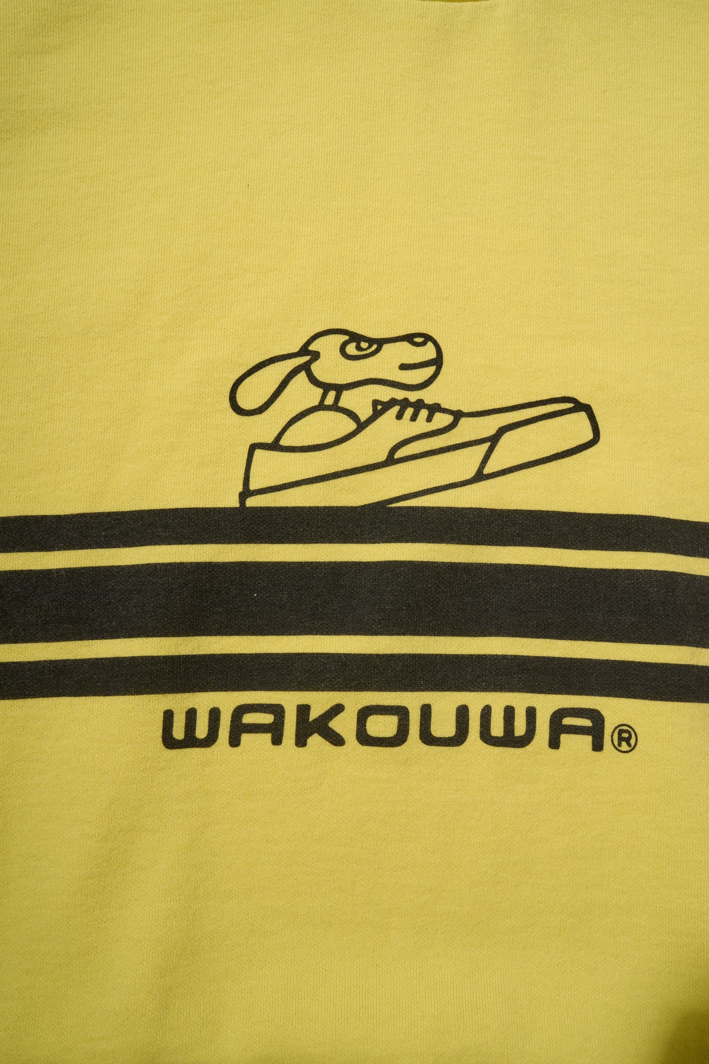 WAKOUWA GYM TEE DOLL&BORDER -YELLOW