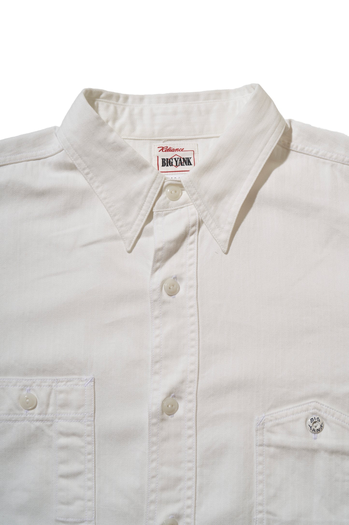 Y1943 L/W HBT SHIRT- WHITE