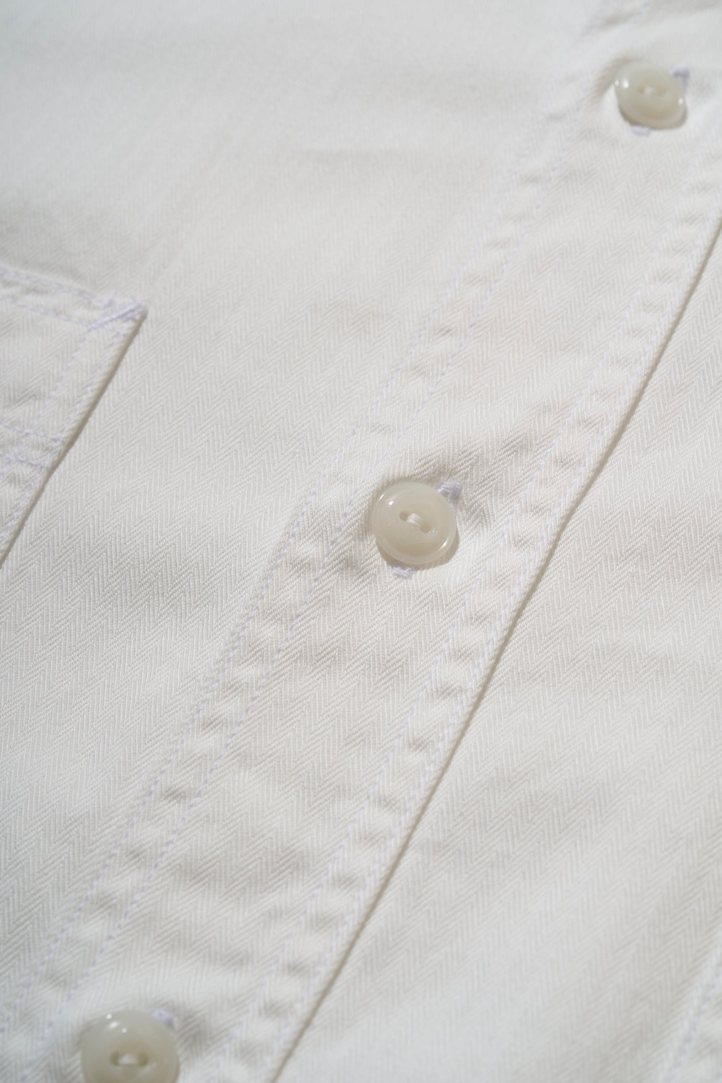 Y1943 L/W HBT SHIRT- WHITE