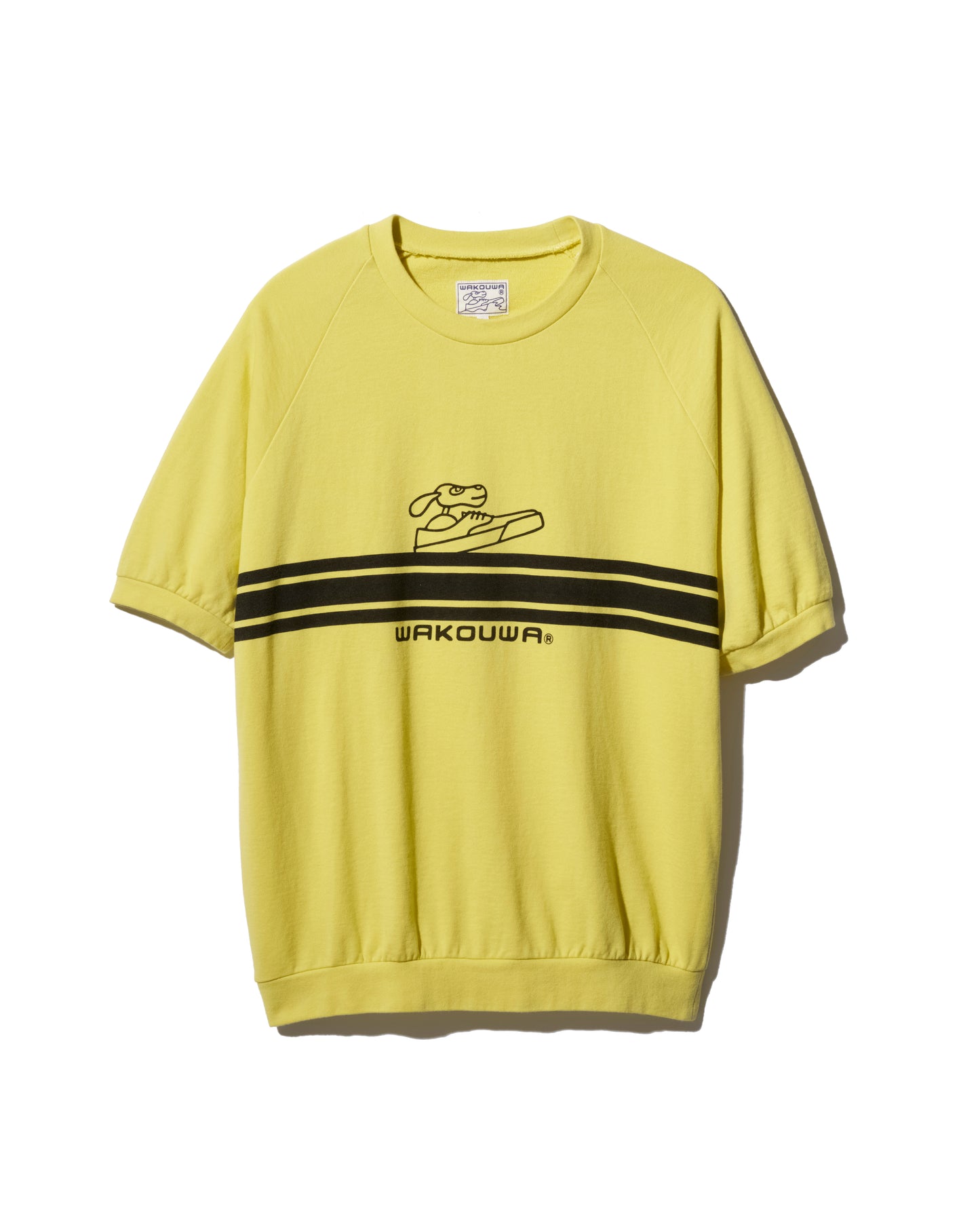 WAKOUWA GYM TEE DOLL&BORDER -YELLOW