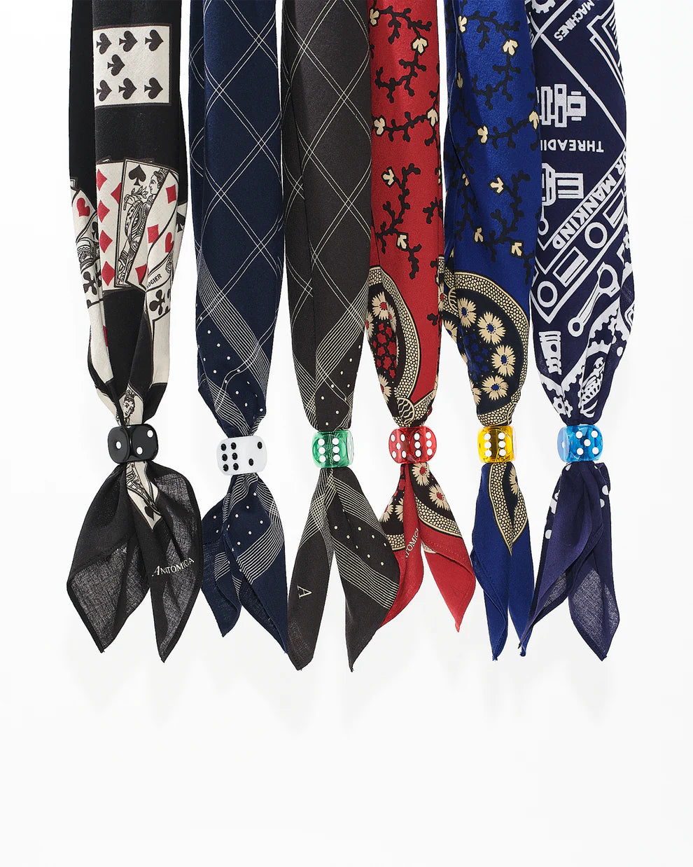 DICE SCARF RING / 6 SET
