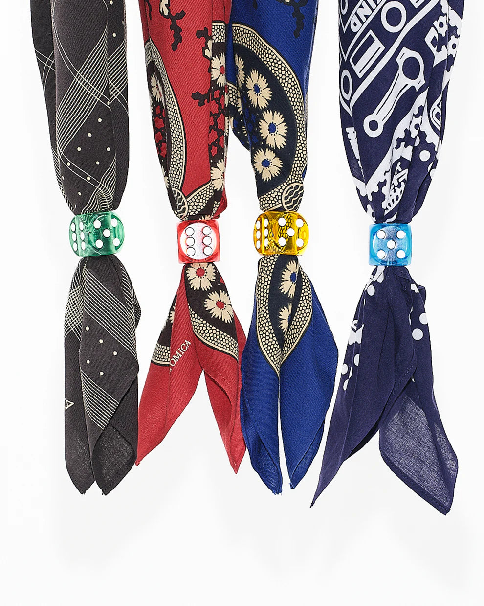 DICE SCARF RING / 6 SET
