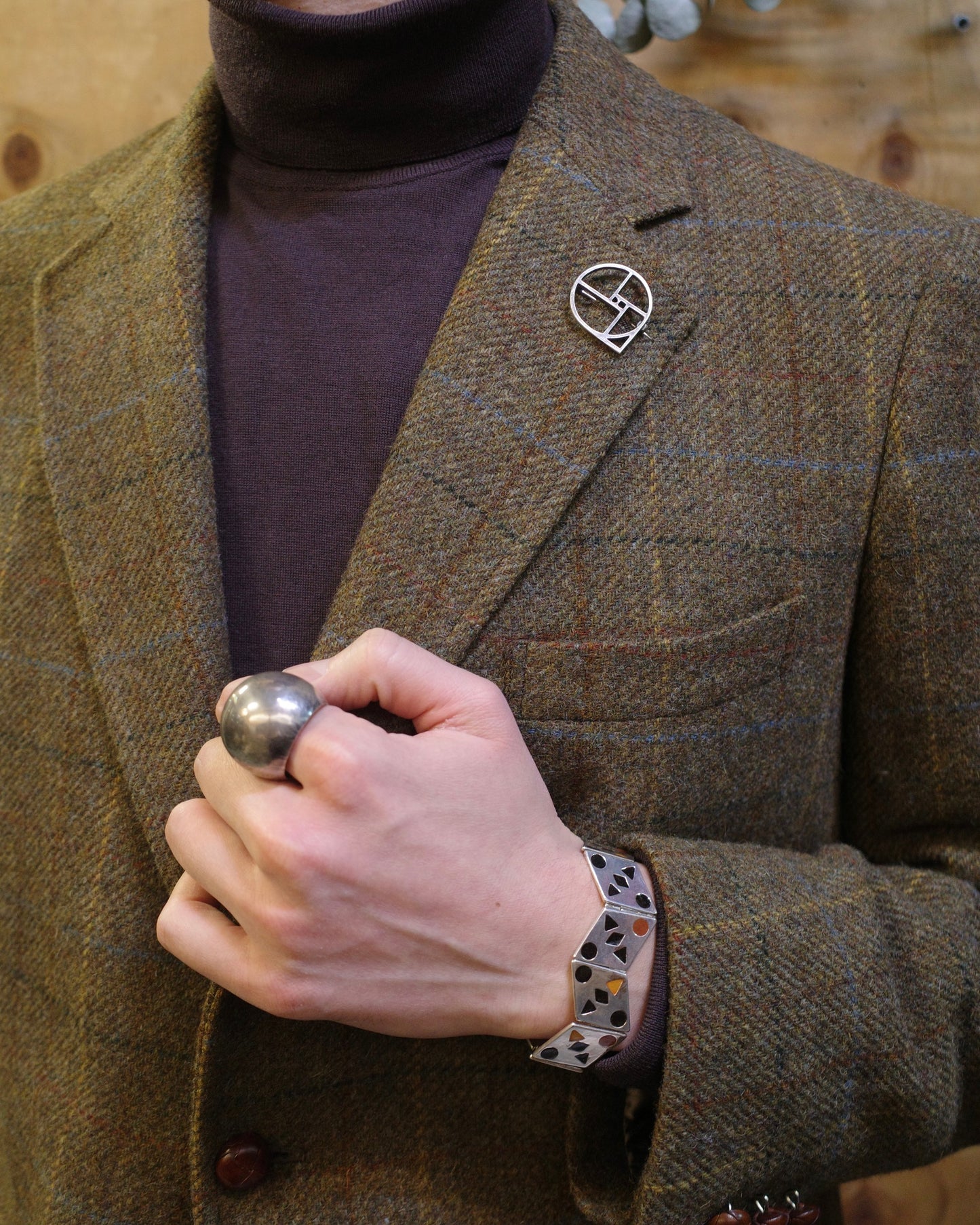 【予約商品】NORTH WORKS for ANATOMICA SILVER BROACH 'R'