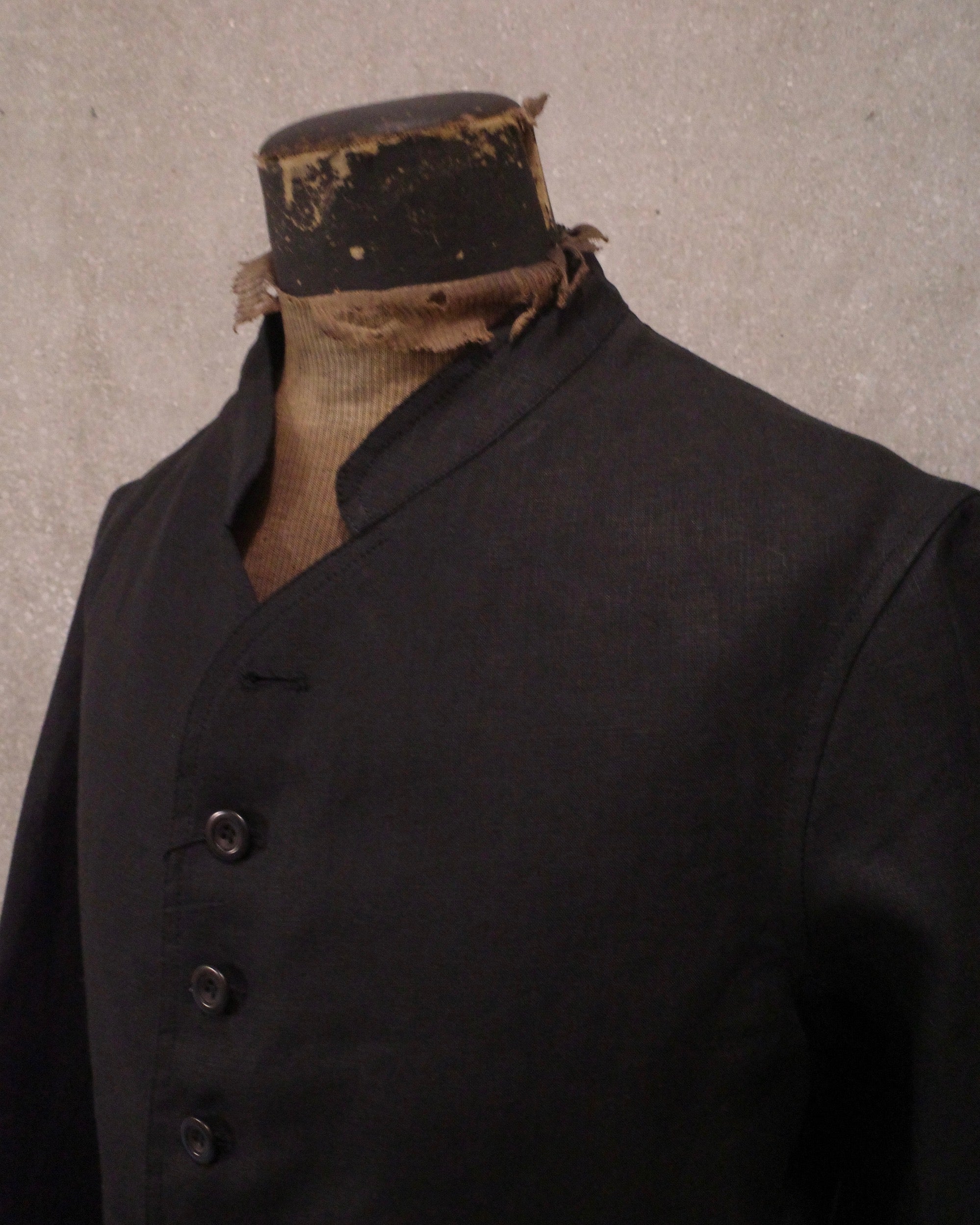 DOLMAN LINEN- BLACK – ANATOMICA TOKYO FLAGSHIP STORE