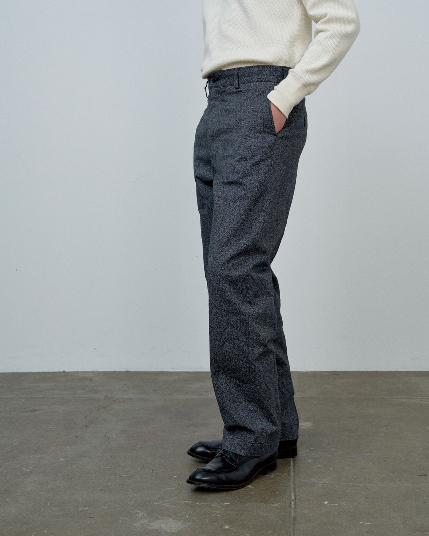 BIGYANK / 1963 TROUSERS HEATHER CHAMBRAY