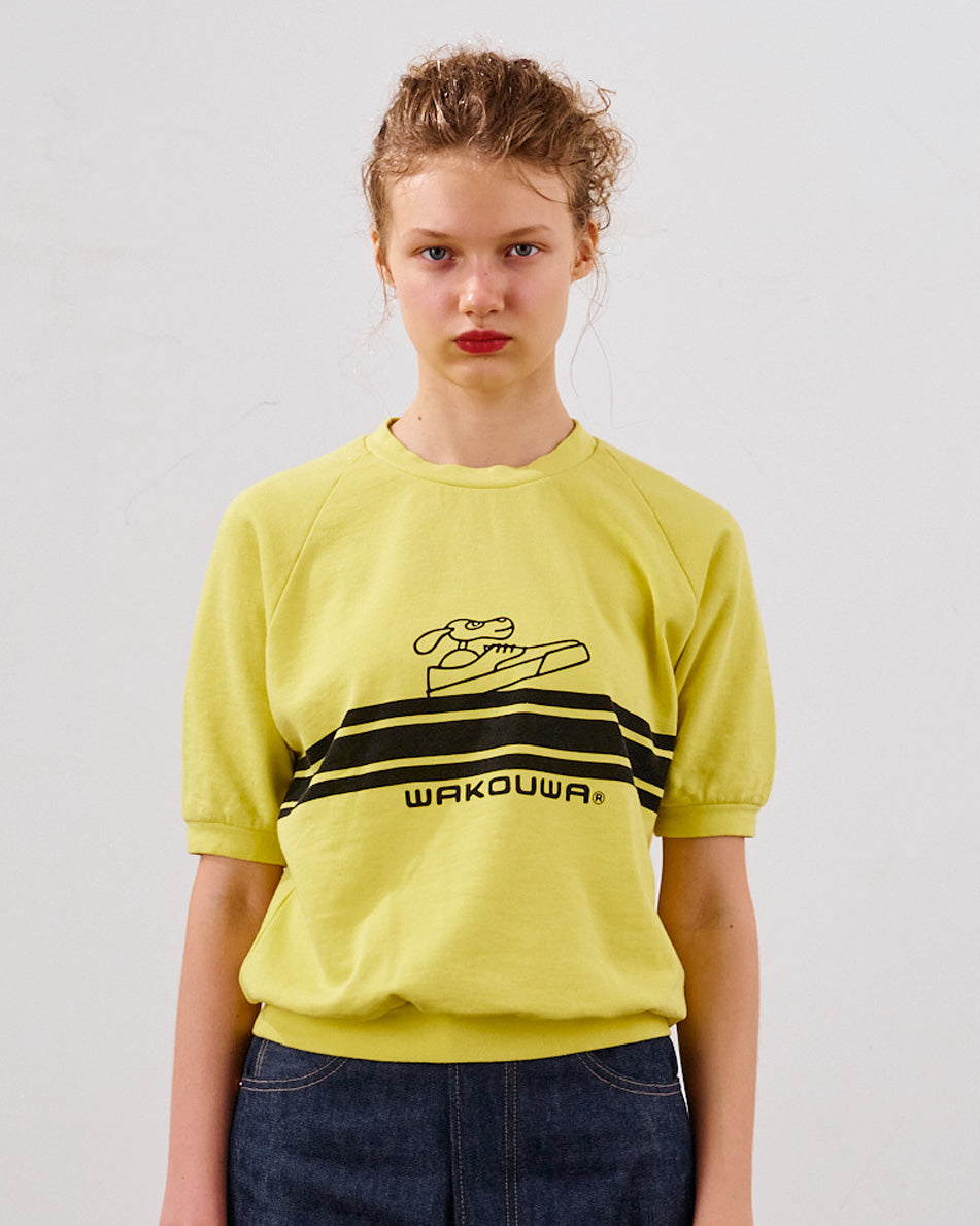 WAKOUWA GYM TEE DOLL&BORDER -YELLOW