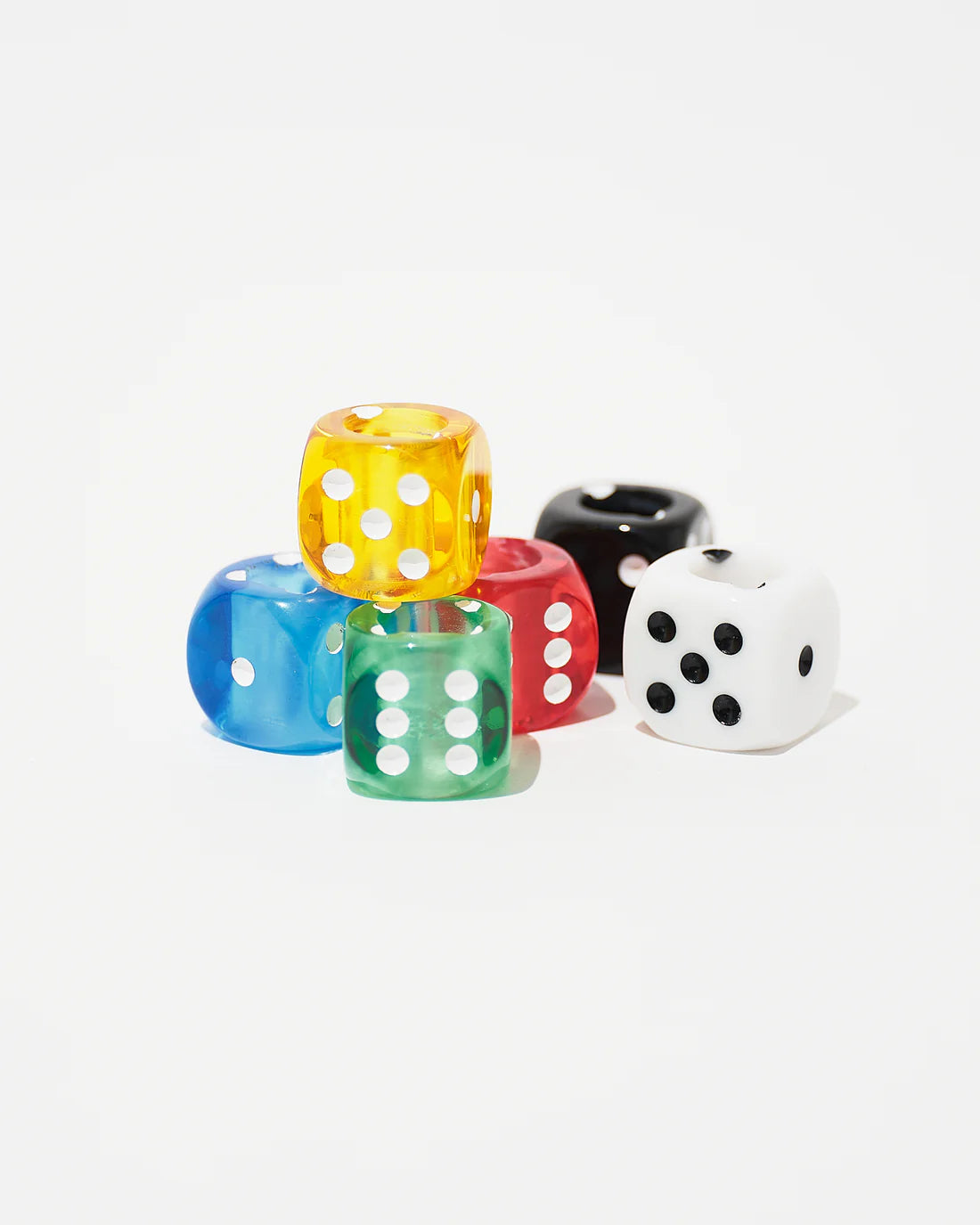 DICE SCARF RING / 6 SET
