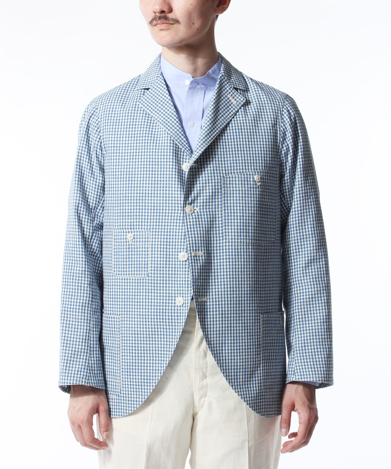 STANLEY JACKET INDIGO GINGHAM CHECK