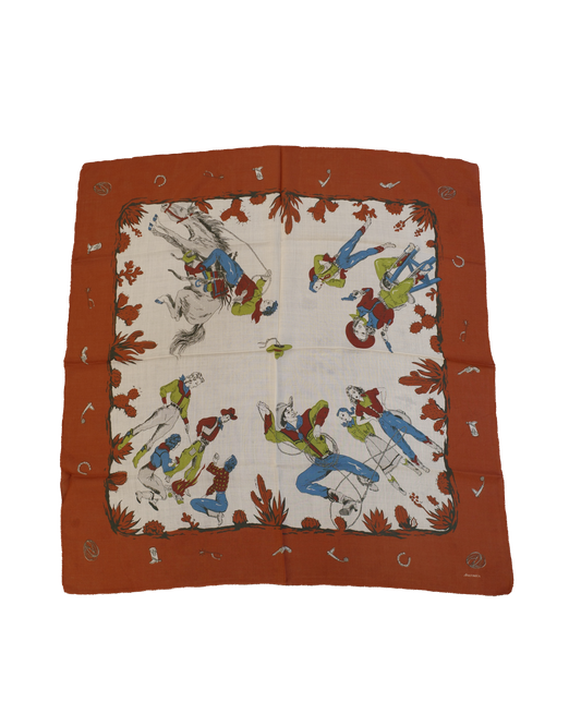 Square Scarf Mosaic Animals