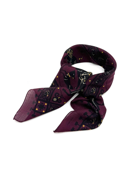 SQUARE SCARF MOSAIC ANIMALS