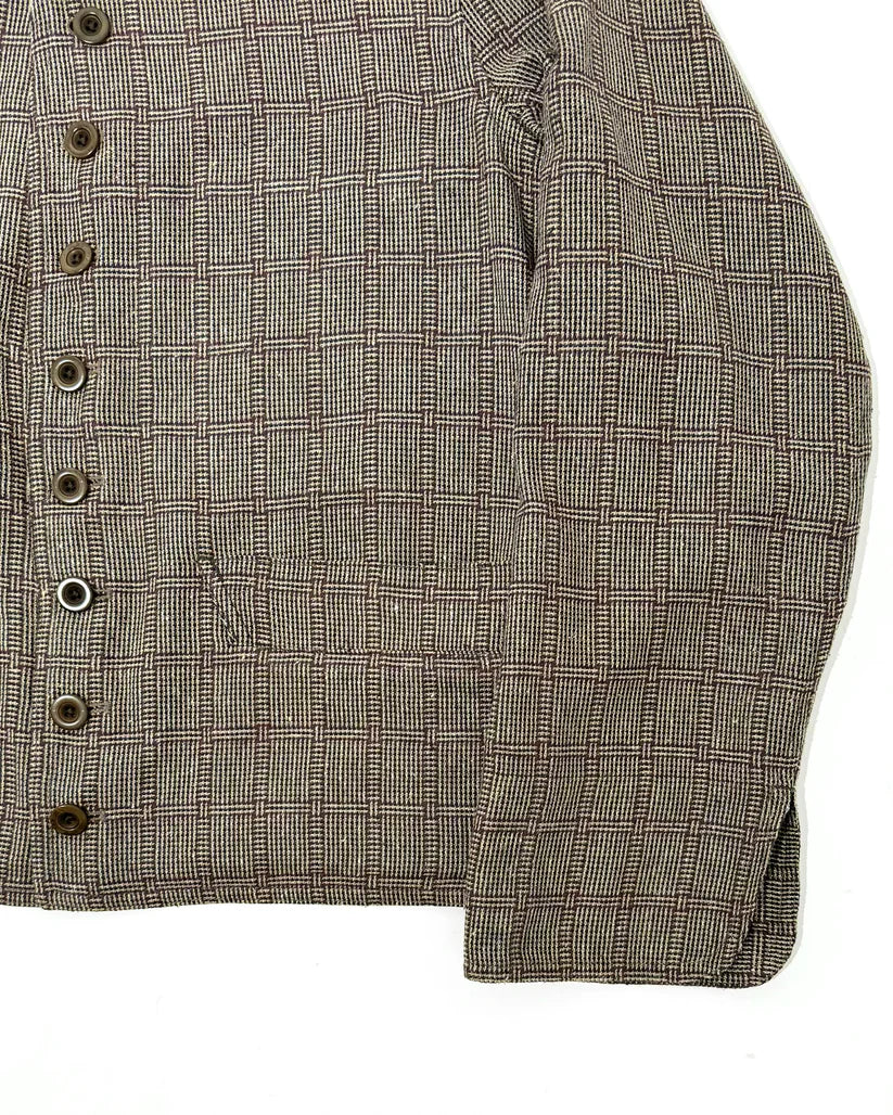 Controlli marroni di seta di cotone Dolman Magee