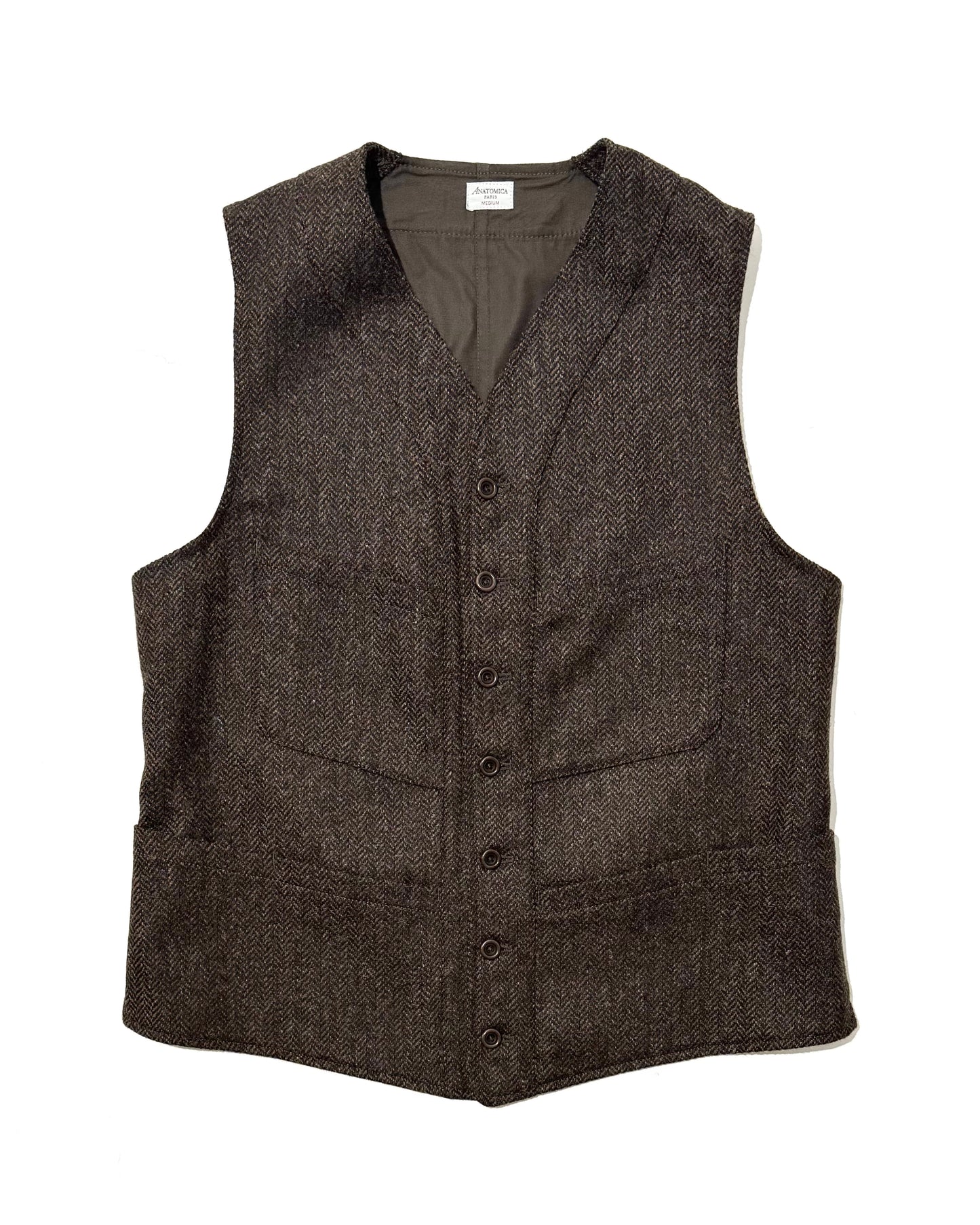 Sagan Vest Shetland Tweed HerringBone