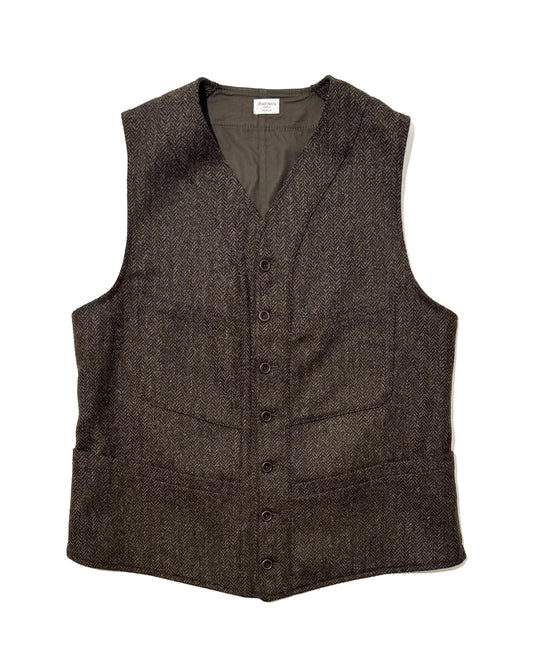 Sagan Vest Shetland Tweed HerringBone