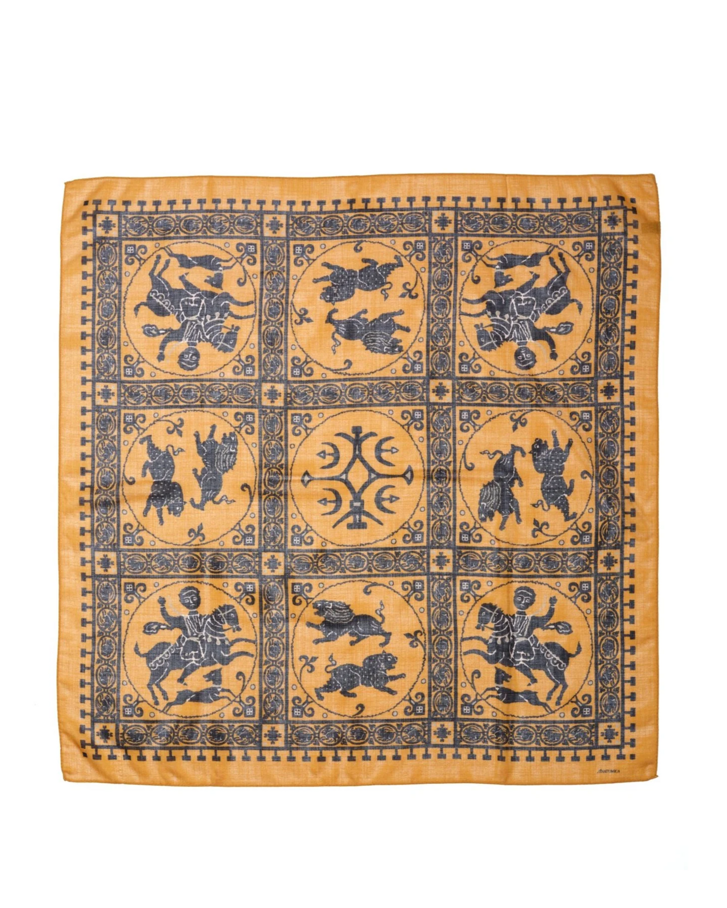 SQUARE SCARF MOSAIC ANIMALS