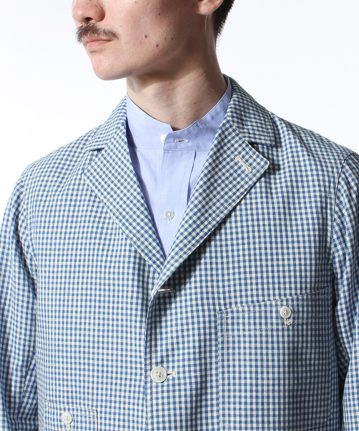 STANLEY JACKET INDIGO GINGHAM CHECK