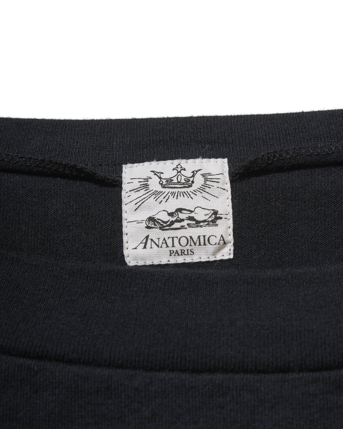BRIGITTE TEE BORDER / BLACK PLAIN