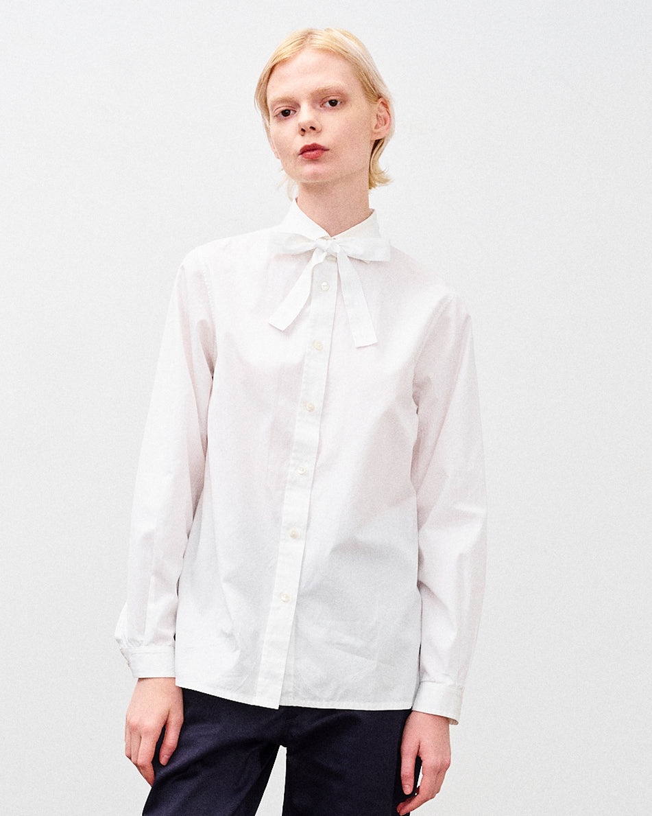 MILLICENT BOWTIE SHIRT WHITE