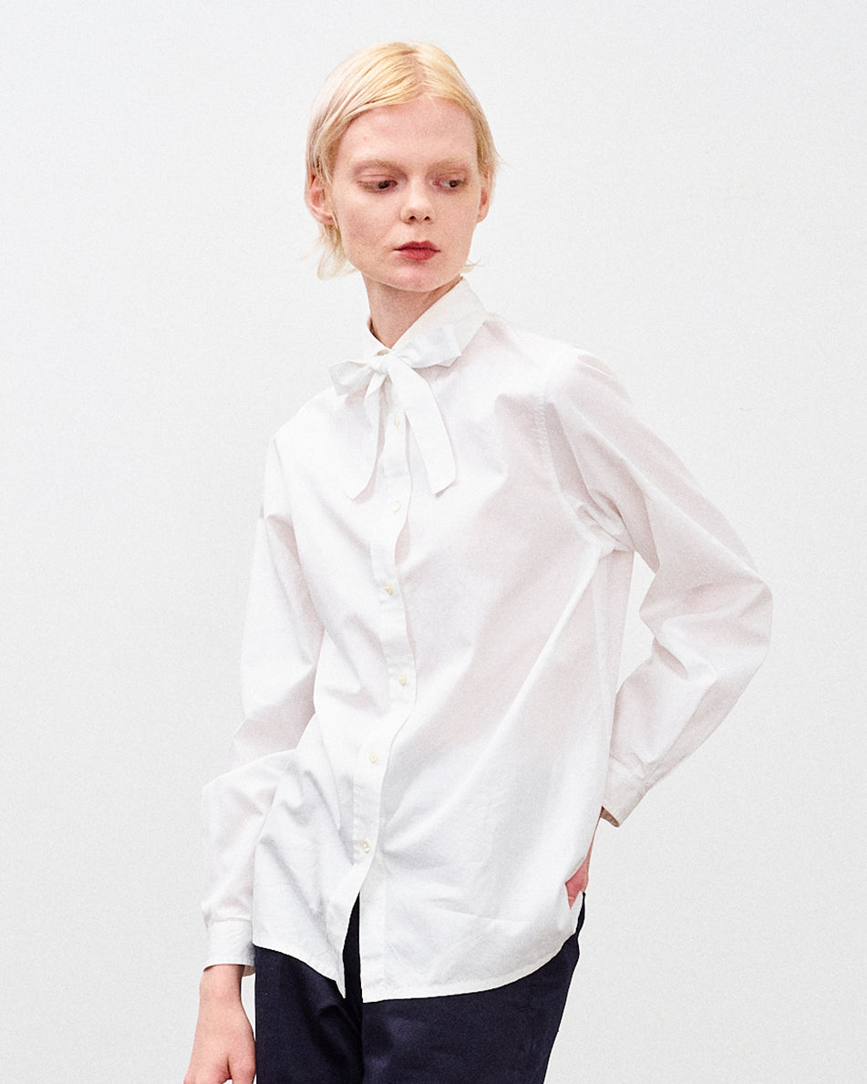 MILLICENT BOWTIE SHIRT WHITE