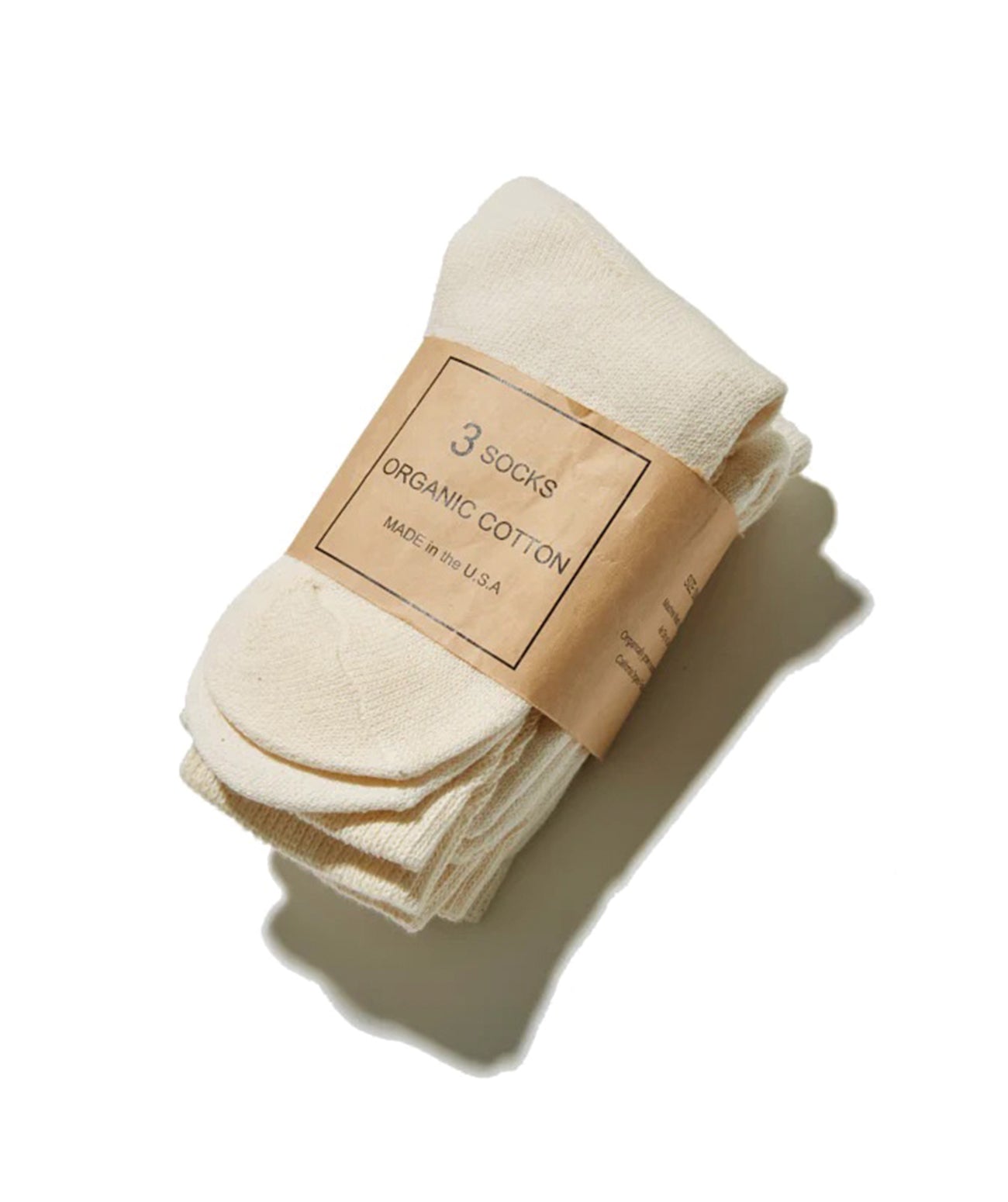 Chaussettes en coton biologique 3 packs