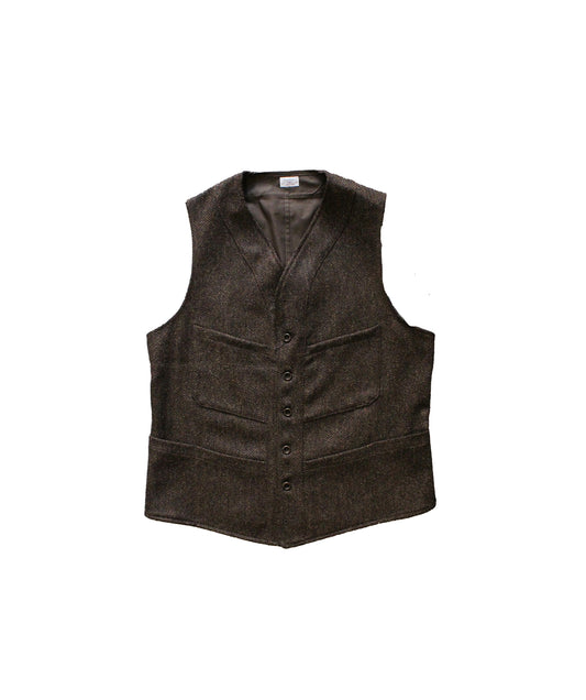 Sagan Vest Shetland Tweed Herringbone