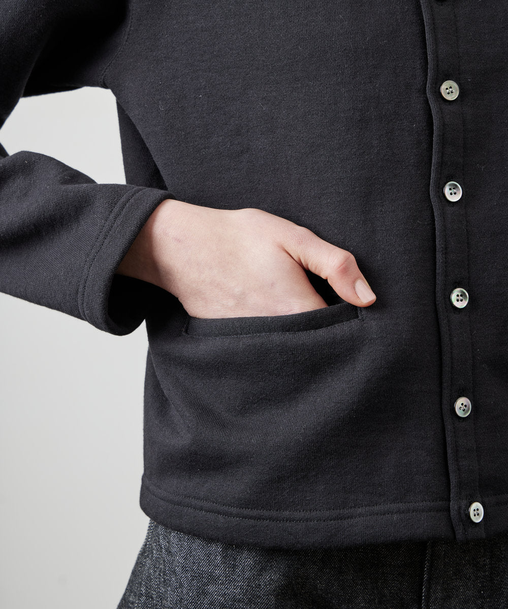 [LADIES] SWEAT CREW NECK CARDIGAN