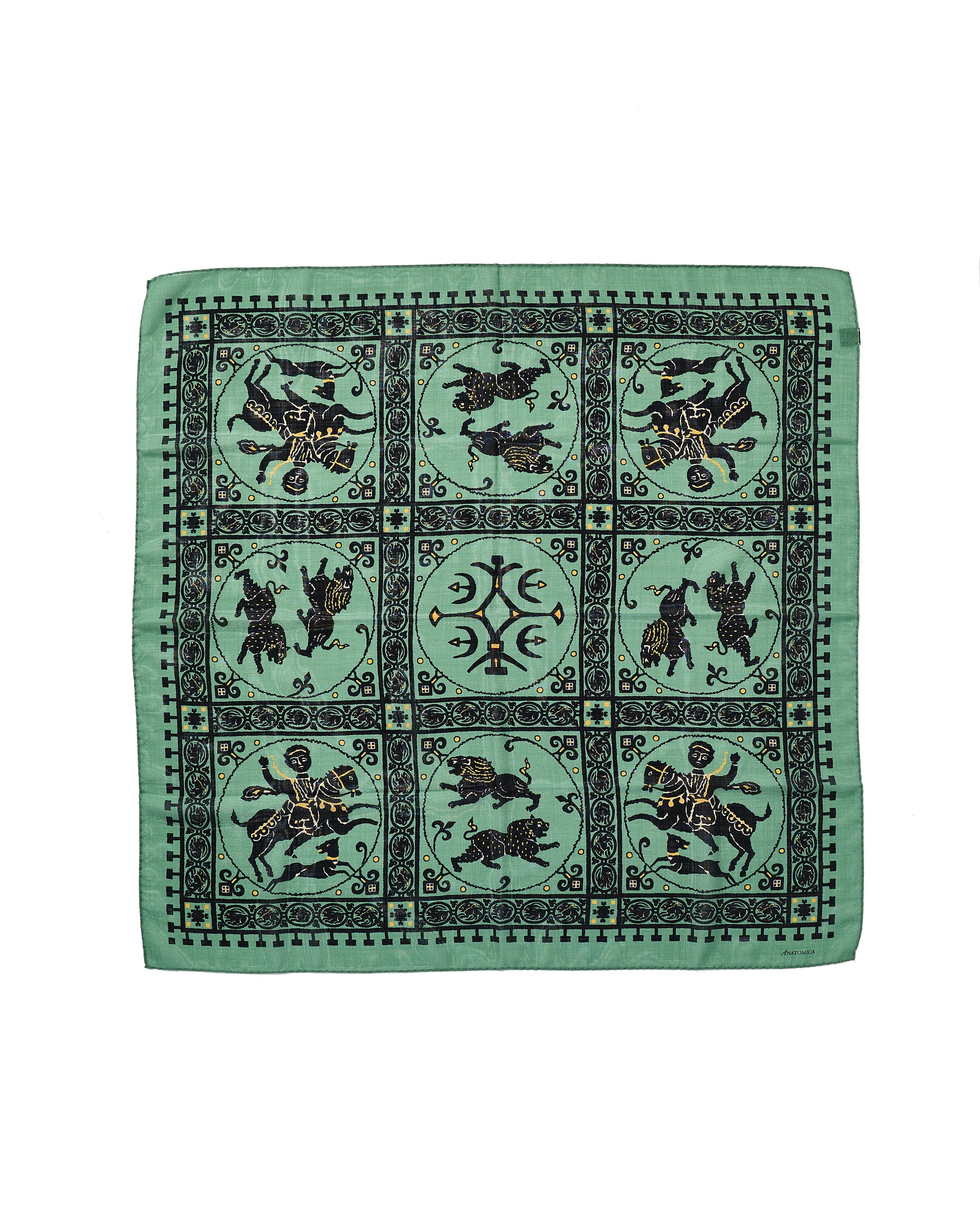 SQUARE SCARF MOSAIC ANIMALS – ANATOMICA TOKYO FLAGSHIP STORE