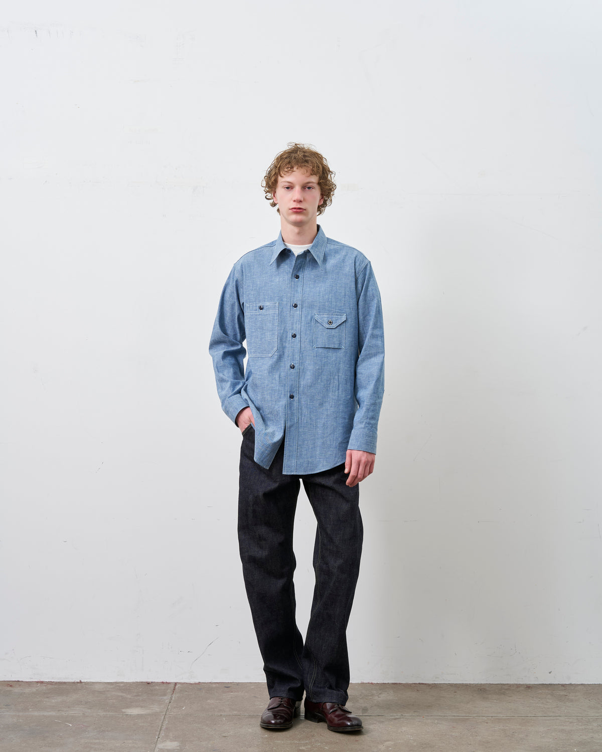 BIG YANK Y1929 CHAMBRAY SHIRT-INDIGO