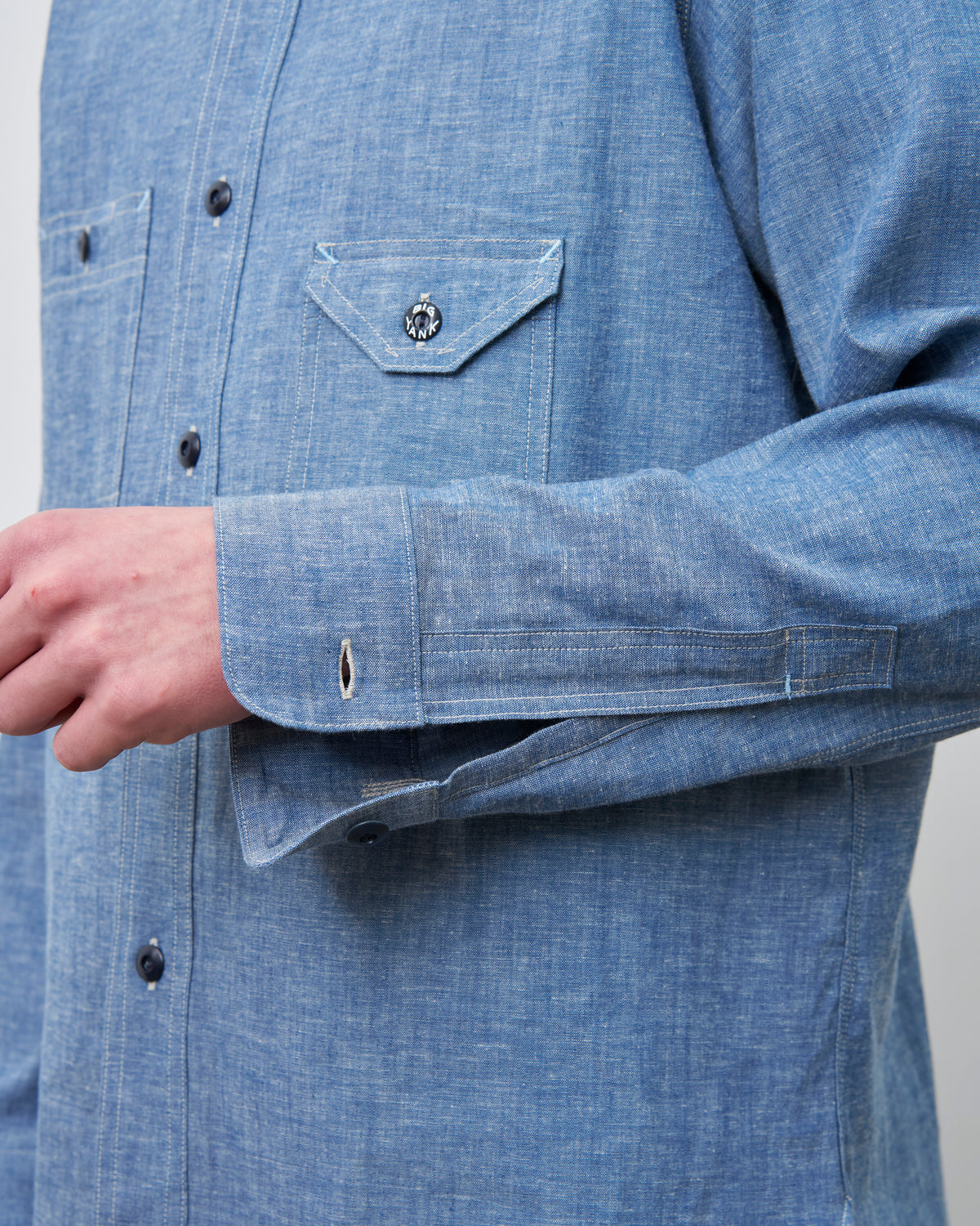 BIG YANK Y1929 CHAMBRAY SHIRT-INDIGO