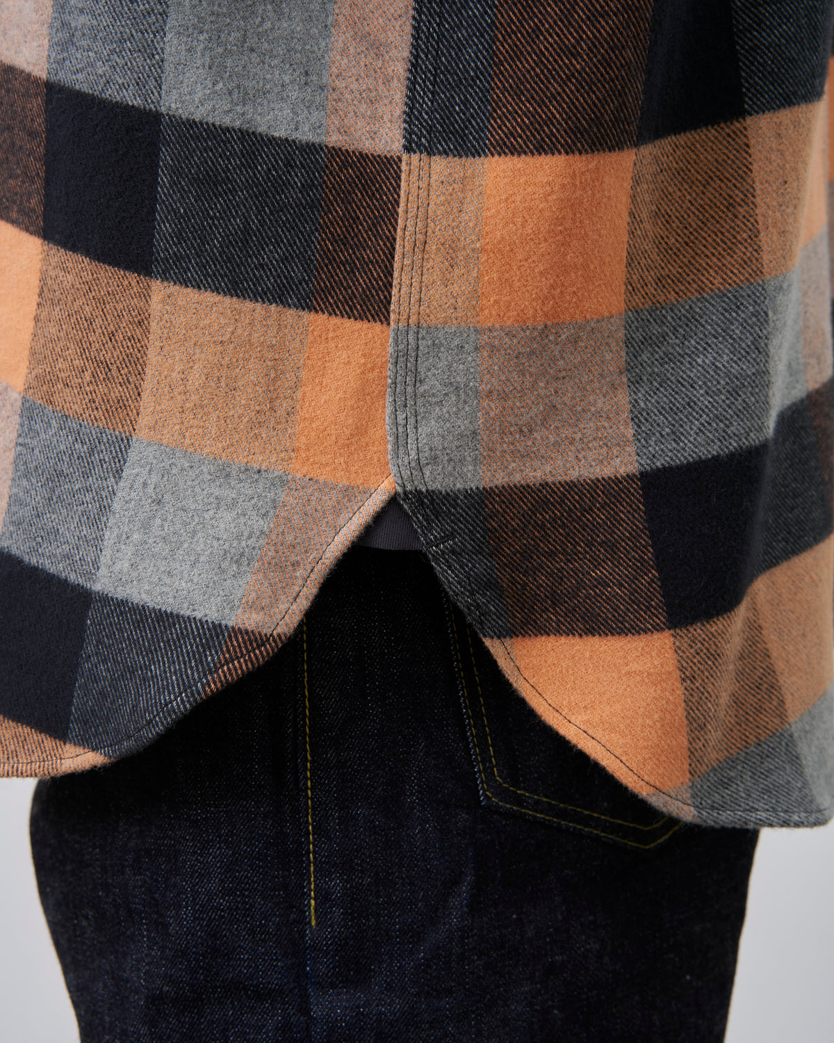 BIG YANK Y1936 HALF-ZIP SHIRTS FLANNEL BROCK CHECK
