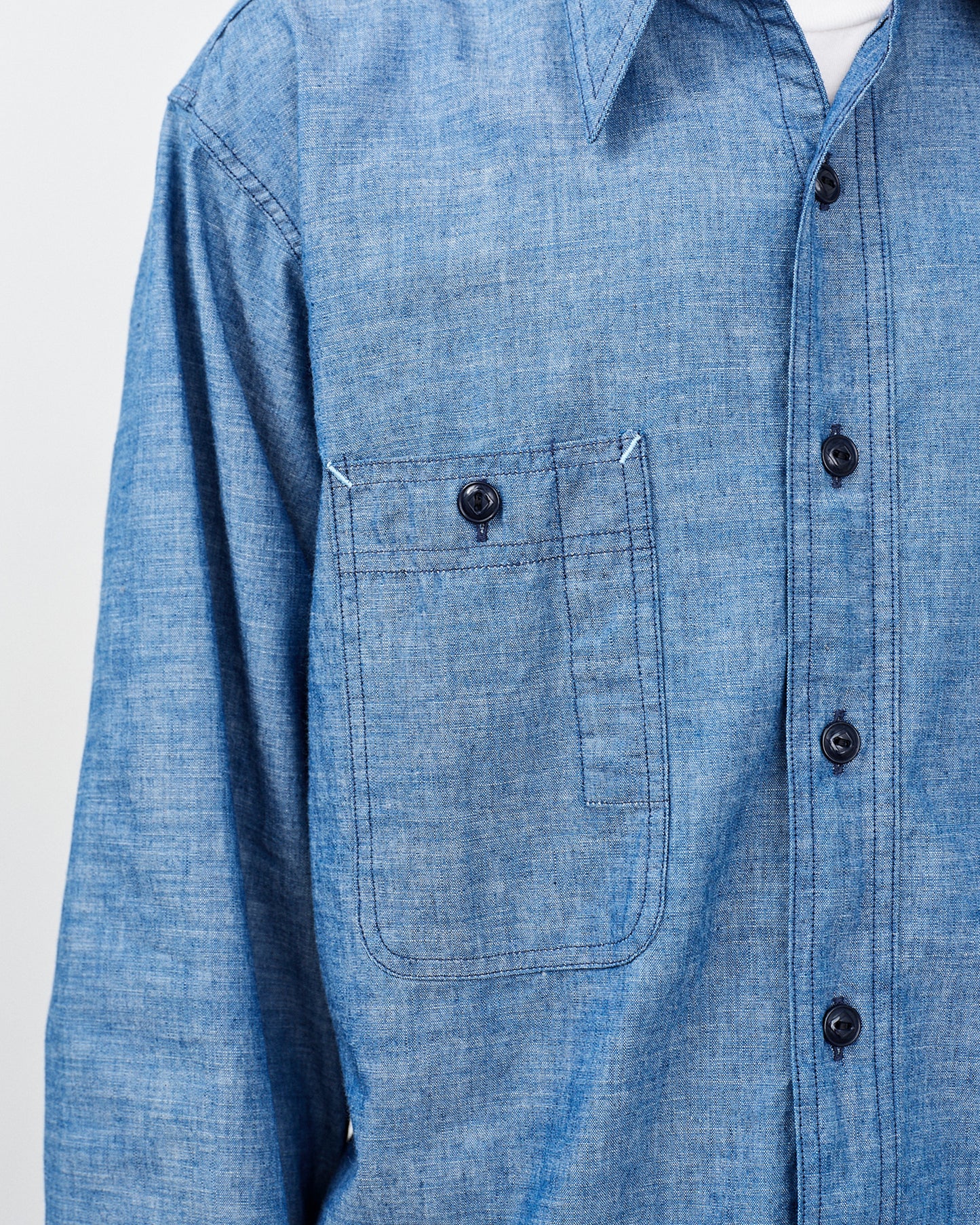 Y1942  CHAMBRAY SHIRT - INDIGO