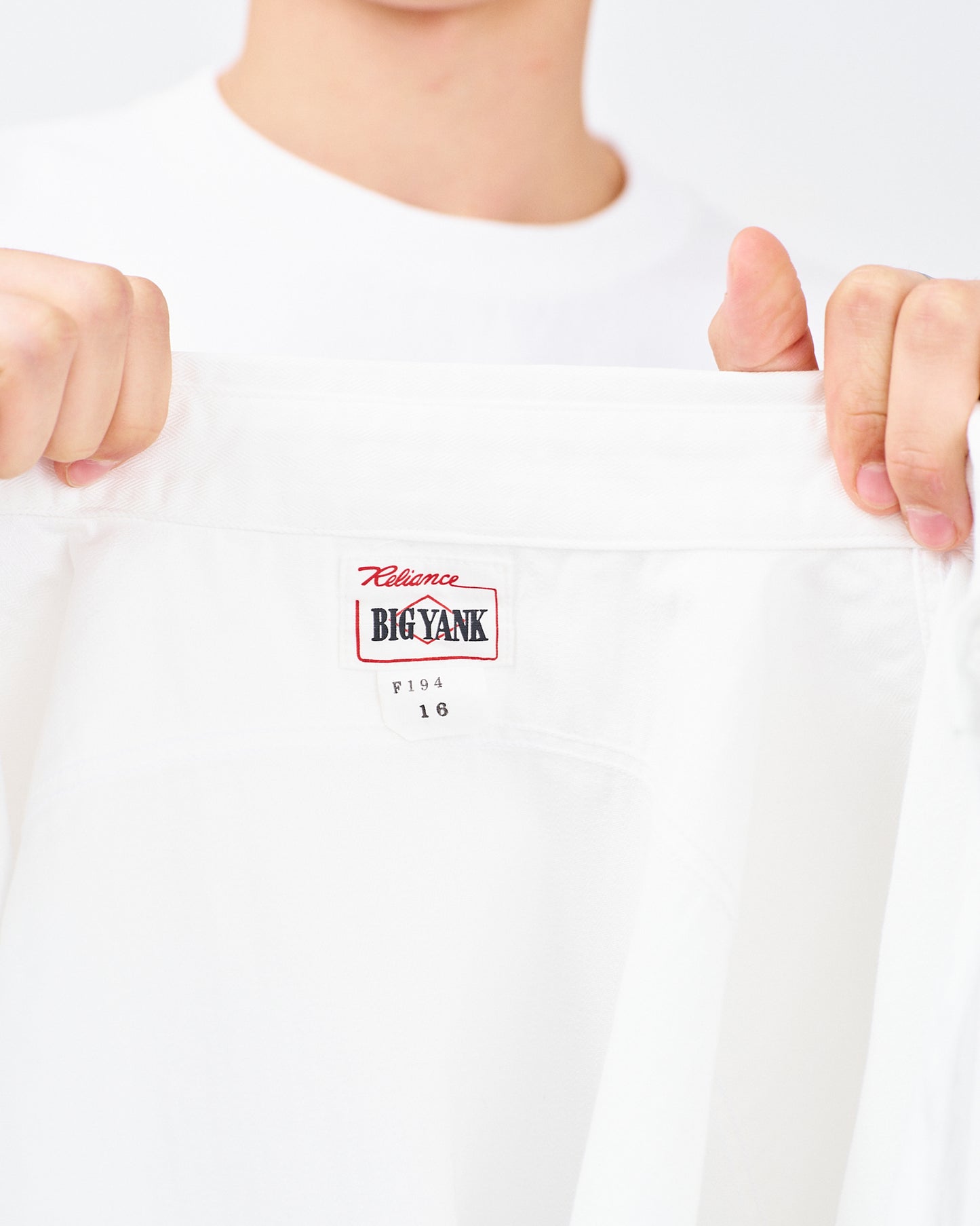 Y1943 L/W HBT SHIRT- WHITE