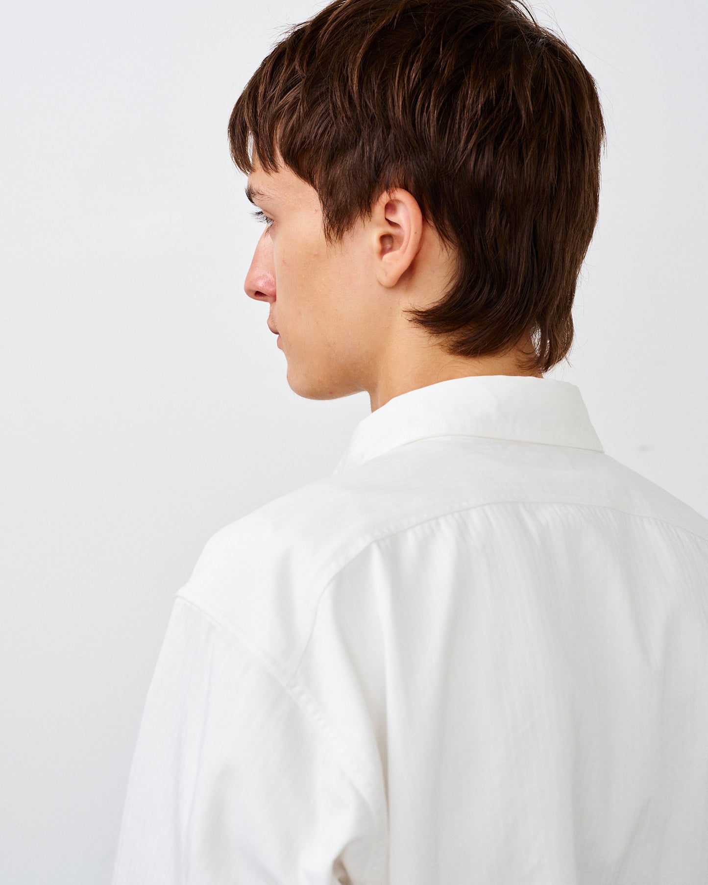 Y1943 L/W HBT SHIRT- WHITE