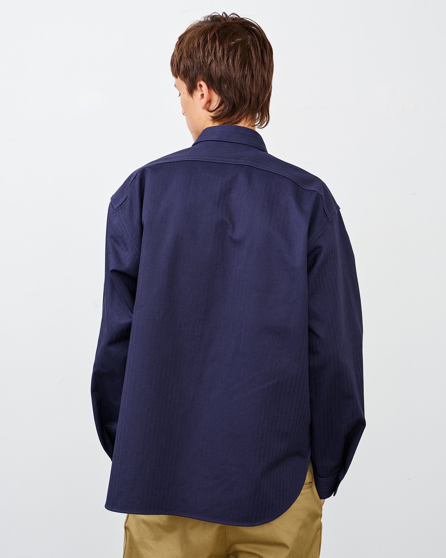 Y1944 HBT SHIRT- NAVY