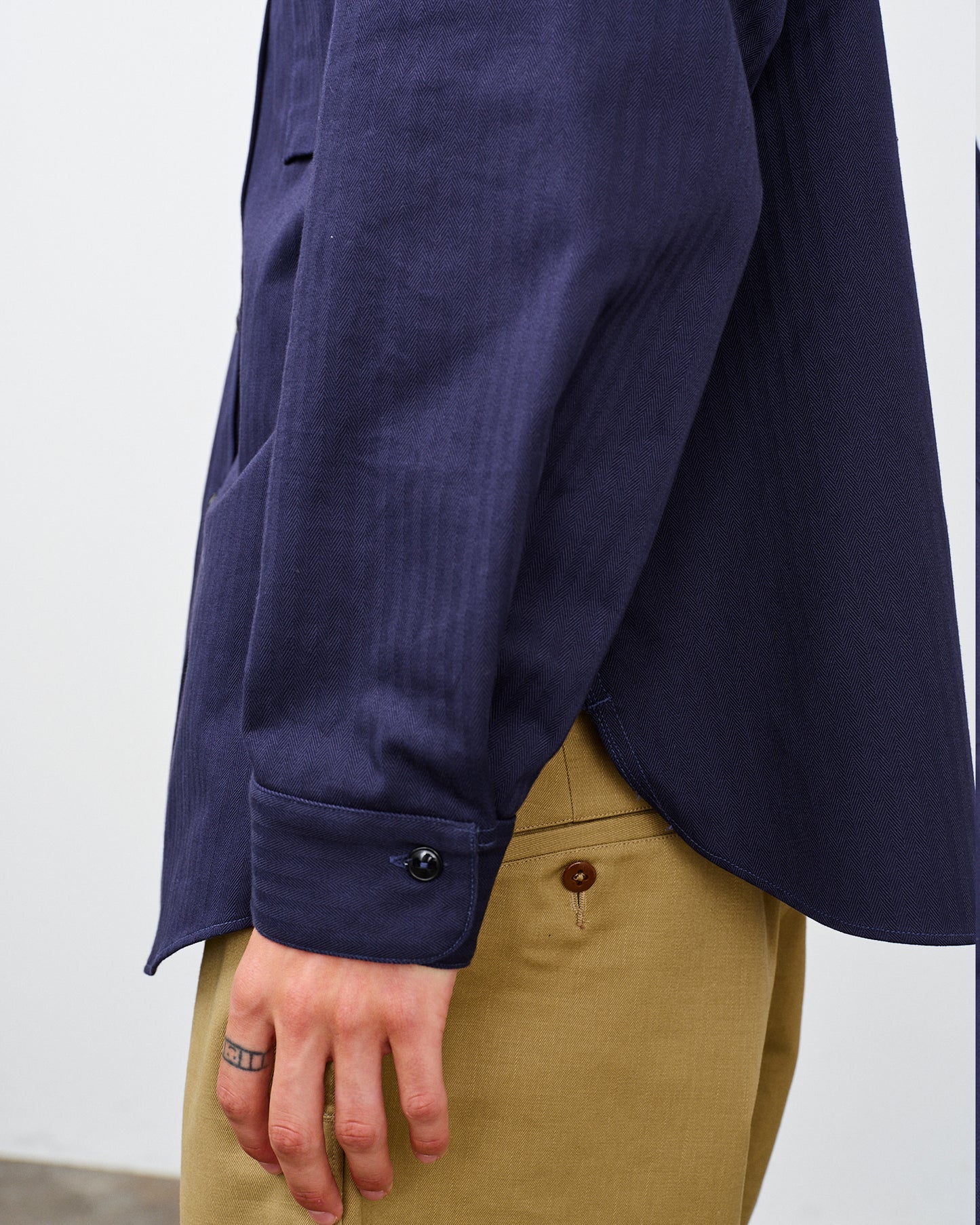 Y1944 HBT SHIRT- NAVY