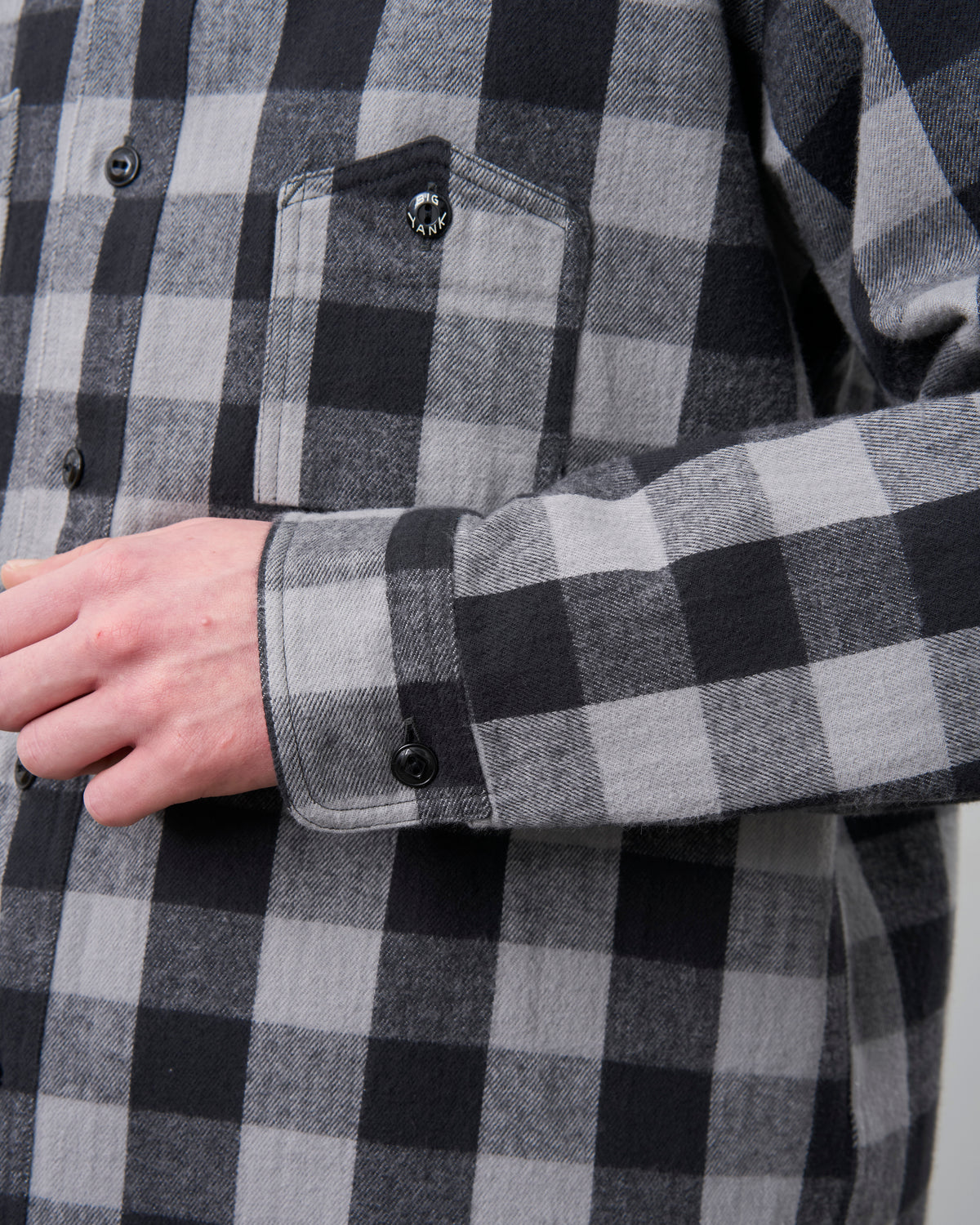 BIG YANK Y1945 SHIRTS FLANNEL BROCK CHECK GRAY