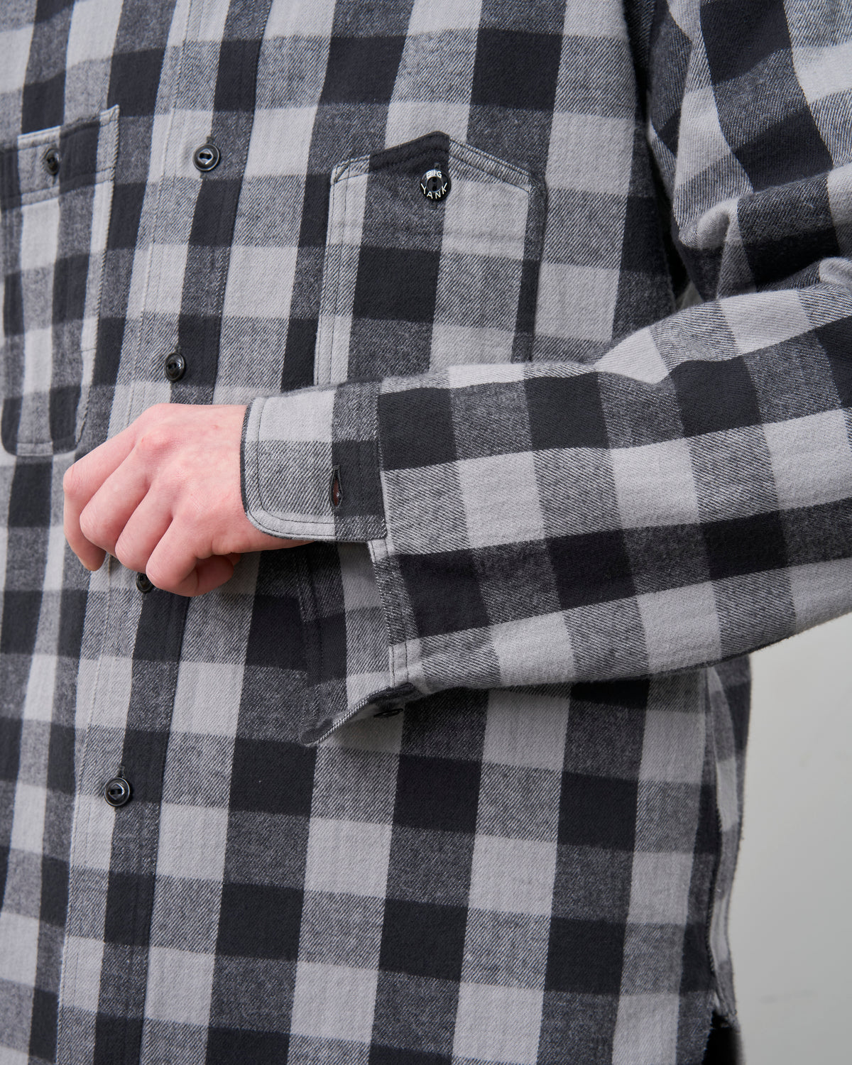 BIG YANK Y1945 SHIRTS FLANNEL BROCK CHECK GRAY